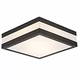 BRILLIANT lamp Matteo applique murale et plafonnier d'extérieur 29x29cm anthracite / blanc | 2x lampes normales A60, E27, 11W, gf non spécifiées. | Classe de protection IP: 44 - étanche aux éclaboussures | Convient aux lampes LED
