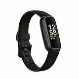 Google Fitbit Inspire 3 Bracelet d’activité sport et santé avec jusqu’à 10 jours d’autonomie de batterie et compatible avec Android et iOS, Parme, Noir intense