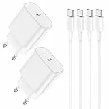 2Pack Chargeur Rapide pour iPhone 16/15, 20W USB C Chargeur avec Cable USB C 2m pour Apple iPhone 16 Pro Max/15 Plus/16/15, iPad Pro 12.9, 11 inch/Mini, MacBook, Prise Adaptateur Secteur
