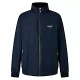 Hackett London AM Hyper Softshell Blouson, Blue (Navy), S Homme