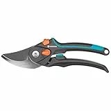 Gardena Sécateur de jardin PremiumCut Pro Flex: coupe en dérivation, pour bois frais, diamètre de coupe 24 mm, poignées ergonomiques, lames PowerCoating, fabriqué en Allemagne (12252-20)