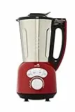 Senya Blender Chauffant Rouge INOX Cook & Ice V3, Mixeur Soupe Veloutée/Moulinée, Cuisson Vapeur, Glace Pilée Smoothies, 1, 5L,1400W, SYCP-HB008R