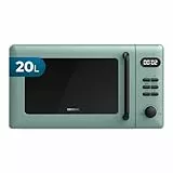 Cecotec Micro-ondes Digital avec Grill de 20L Proclean 5110 Green. 700W en 6 Niveaux et Grill de 800W, Mode Décongélation, Signal de Fin de Cuisson, Lampe Intérieure, Minuteur 30', Design en Vert.
