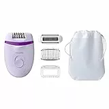 Philips Epilateur Satinelle Essentiel, Lumière Intégrée, 4 Accessoires (modèle BRE275/30)