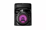 LG, Enceinte Bluetooth Puissant, PartyBox, Karaoke, Grosse Enceinte Bluetooth Lumineuse, XBOOM, Portable à roulettes,Portable Exterieur, Multi Bluetooth et Application, RNC2, Noir