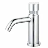 Essebagno 9000857 Cilindro push robinet lave mains chrome eau froide