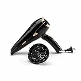 BaByliss Sèche-cheveux Cordkeeper - Sèche-cheveux puissant de 2000W avec 1,65m cordon rétractable, Technologie ionique anti-frisottis, 3 réglages de température et 2 réglages de vitesse, Noir, D373E