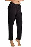 icyzone Femme Pantalons de Jogging Décontracté Pantalon de Sport avec Poches, Longue Jogger Pants (M, Noir)