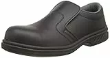 Portwest Homme Steelite Slip On Safety Shoe S2 cuisinier boucher charcutier  chaussures de cuisine, Noir, 38 EU