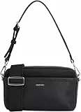 Calvin Klein Sac à Bandoulière Femme Must Camera Bag Mono Large Bandoulière, Noir (Ck Black), Taille Unique
