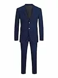 JACK & JONES Blazer croisé et Pantalon de Tailleur JPRFRANCO Costumes Super Slim Fit Medieval Blue 50 Medieval Blue 50