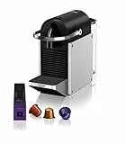 De'Longhi Nespresso De'Longhi Pixie EN127.S, Machine à Café Avec Système Capsules Nespresso, Mode ECO, Espresso et Café Lungo, Design Compact, Pression 19 Bar, 1260W, Silver