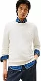 Tommy Hilfiger Pull Homme Essential Cotton avec Col Ras-du-Cou, Ivoire (Ivory Petal), XL
