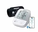 OMRON X4 Smart moniteur de tension artérielle Bluetooth– Tensiomètre bras, validé cliniquement, avec détection des pulsation cardiaques irrégulières, mémoire 2 utilisateur 60 mesures