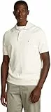 Tommy Hilfiger Polo Manches Courtes Homme Essential Cotton Knitted Épais, Ivoire (Ivory Petal), L