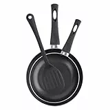 RB RENBERG Lot de 2 poêles – Tailles 20+24 cm – Fabriqué en aluminium pressé – Total anti-adhérence – Convient à tous les types de cuisinières, y compris à induction