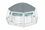 Dôme de protection pour piscine hors sol rondes, Gris