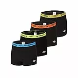 Umbro - Lot De 4 Boxers Coton Homme - Taille XXL - Multicolore