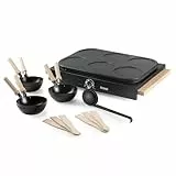 DOMO DO8719W Set gourmet - Design en bois - 2 en 1-6 P