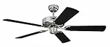 Westinghouse -78370 Ventilateur de plafond d’intérieur en acier brossé de 132 cm Cyclone