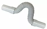 Regiplast TS3 Raccord extensible à coller sur PVC Ø 32 Longueur 300 à 620 mm avec 2 Raccords mâle Ø 32 mm blanc
