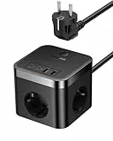 Baseus Bloc multiprise GaN5 USB C 30 W - Chargeur USB C - 3 Prises avec Interrupteur - Chargeur PD Portable pour MacBook, iPad, iPhone 16/15/14/13/12, Galaxy, Jeu, Maison, Bureau