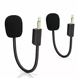 LEFXMOPHY Blackshark V2 Lot de 2 micros de rechange pour casque de jeu Razer BlackShark V2 et V2 Pro 3,5 mm détachable sur PC, Xbox, PS4, PS5