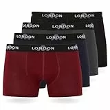 Boxers FM London lot de 4/8 pour hommes avec ceinture élastique - Boxers doux pour hommes