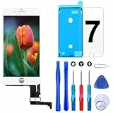 Brinonac Ecran Tactile LCD pour iPhone 7 Vitre De Remplacement LCD Ecran Assemblé avec Kit De Réparation (Blanc, 4.7 Pouces)