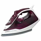 Calor Express Fer à repasser vapeur, 2400 W, Débit vapeur 35 g/min, Fonction pressing 160 g/min, Semelle céramique, Défroissage vertical FV2835C0, Grenat