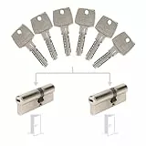 Bricard Pack de 2 cylindres Astral s'entrouvrant: 30+40 & 30+40 avec 6 clés.