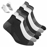 NAVYSPORT Chaussettes de sport en coton à la cheville pour hommes, lot de 6 paires, Longueur cheville (39-42, Mulitcolores)