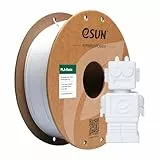 eSUN PLA Filament 1.75mm, PLA Basic Précision Dimensionnelle +/- 0.05mm, Bobine de 1KG (2.2 LBS) Filament PLA Rapide pour 3D Imprimantes,Blanc Froid