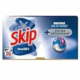 Skip Lessive Capsules Tout-en-1 Extra Détachant 36 Lavages