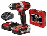 Einhell Perceuse Visseuse sans fil TE-CD 18/40-1 Li (2x1,5 Ah) Power X-Change (Li-Ion, 18V, couple 40 Nm, Mandrin 13mm) Livré avec 2 Batteries 1,5 Ah et un Chargeur