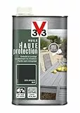 V33 Huile mobilier haute protection opaque, Gris ardoise 1L