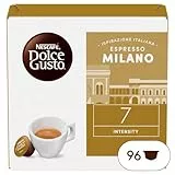 Nescafé Dolce Gusto Espresso Milano - Café - 96 Capsules (Pack de 6 Boîtes x 16)