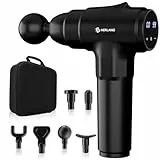 AERLANG Pistolet de Massage à Percussion pour Tissus Profonds - Masseur Musculaire Portable avec 20 Vitesses et 6 Têtes de Massage - Cadeau