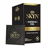 SKYN Supreme Feel : Lot de 20 Préservatifs sans latex SKYNFEEL pour Homme/Ultra-Fins, Lisses, Forme Droit