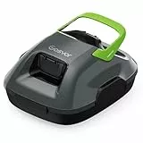 Gosvor Robot Piscine sans Fil, Aspirateur Piscine avec Autonomie de 90 Minutes, Nettoyage Automatique avec Fonction de stationnement Automatique, Nettoyeur de Piscine Compact, Idéal pour 80㎡(Vert)