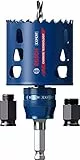 Bosch 1x Kit de démarrage pour scie trépan EXPERT Tough Material (pour Bois avec métal, Brique, Ø 68 mm, Professional Accessoire Perceuse/Visseuse à percussion, Visseuse)