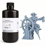 ELEGOO Résine Imprimante 3D LCD Résine Standard à Photopolymérisation UV de 405 nm Résine Photopolymère pour Impression 3D Gris 1000g