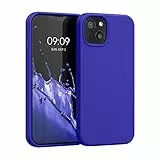 kwmobile Housse Compatible avec Apple iPhone 13 Coque - Housse de téléphone Protection Souple en TPU Silicone - Bleu Baltique