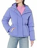 Amazon Essentials Doudoune Courte À Capuche (disponible En Grande Taille) Femme, Bleu Violet, L