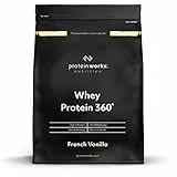 THE PROTEIN WORKS Protéine Whey 360 en poudre | Vanille Française | Sans sucre ajouté et à faible teneur en matières grasses | Mélange de protéines | THE PROTEIN WORKS | 600g
