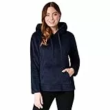 CityComfort Pull Femme Pilou Pilou Sweat Femme à Capuche en Polaire Peluche Sweat Moumoute Fourrure Tailles Adulte Ado du S au XL (Bleu, L)
