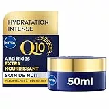NIVEA Q10 Soin de Nuit Extra Nourrisant (1x50 ml), crème anti rides enrichie en Q10 pur & Huile d'Argan, crème anti-âge nourrissante, soin hydratant visage peaux sèches à très sèches