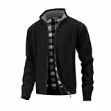 MeiLayM Homme Gilet Pull Cardigan Chaud Maille Chandail Décontractée Col Montant Cardigan avec 2 Poches Tricoté Zippé Cardigans Slim Fit Sweater Veste Manche Longue Noir,L