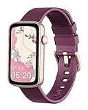 Shang Wing Montre Connectée Femme Montre Sport Bracelet Connecté Podometre Cardiofrequencemetre Oxymetre Trackers d'Activité Smartwatch Etanche IP68 pour Android iOS Notification SMS/Appel Violet