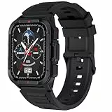Bebinca Montre Connectée Homme Femme avec Appel Bluetooth, 1,72' HD Smartwatch, Moniteur de Sommeil Cardiofréquencemètre Tension Artérielle SpO2, Montre Podometre pour Android iOS(Noir)